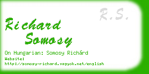 richard somosy business card