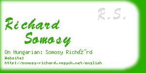 richard somosy business card